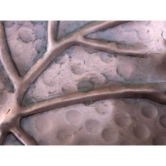 Vintage Copper Tray Candle Holder, Farmhouse Rustic Decor - Picture 2 of 8